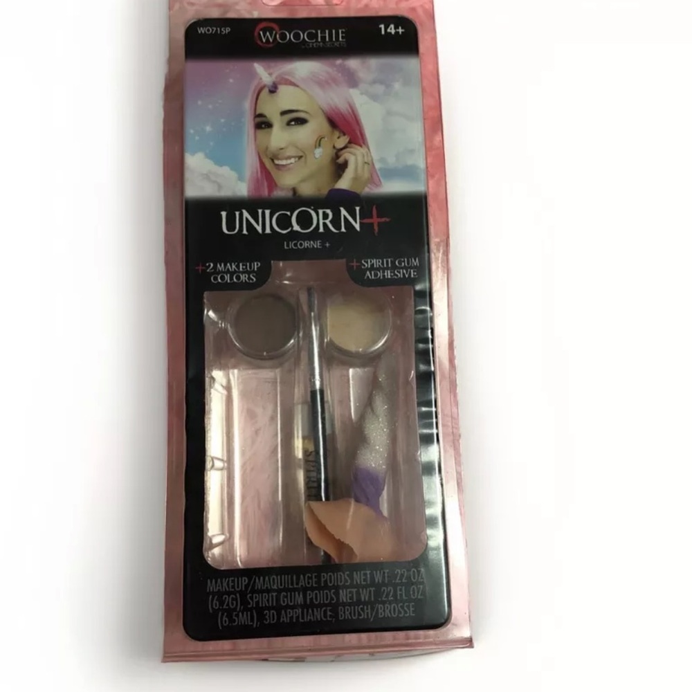 Woochie Cinema Secrets Lincoln Unicorn Kit Cosplay Makeup Prosthetic Set New